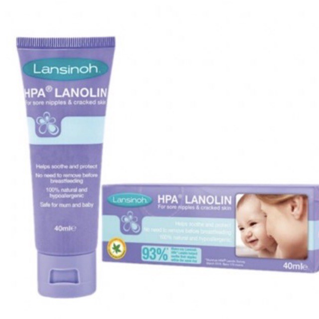 Lansinoh HPA Lanolin Nipple Cream 40ml - Krim Puting Susu Ibu Menyusui