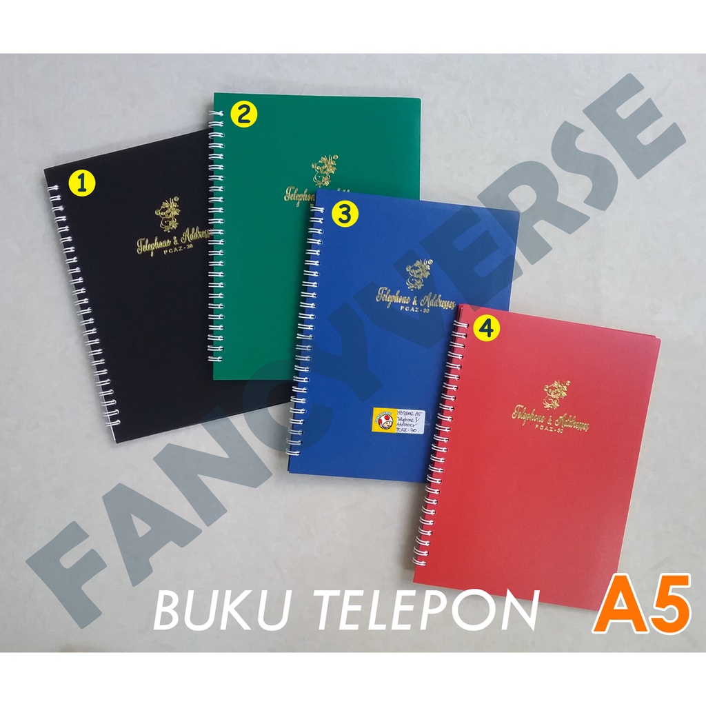 

Buku Telepon & Alamat Spiral A5 PCAZ-30 / Phone Book Address Book