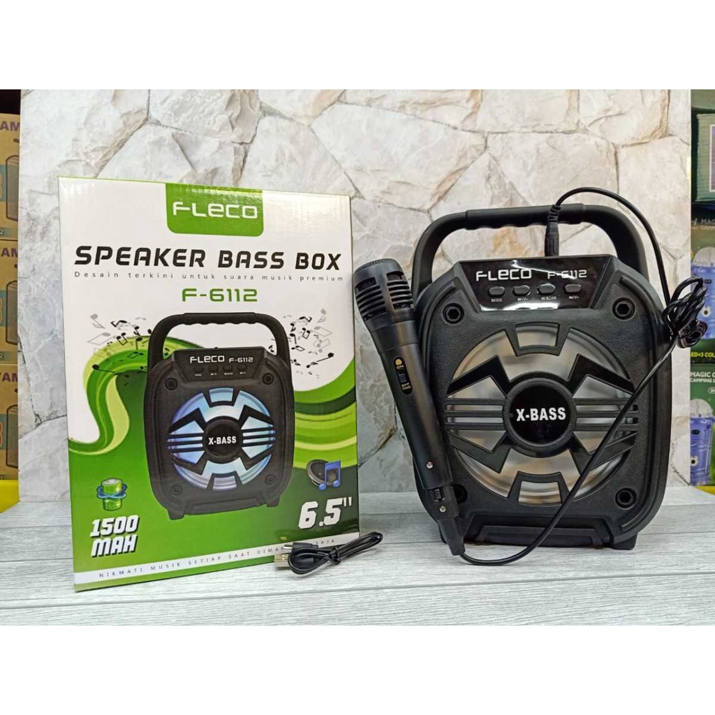 SPAIKER KAROKE/SPAIKER BONUS MIX MURAH X-BASS FLECO F-6112 DAN SX 3006 BONUS MIC SPEAKER BLUETOOTH P