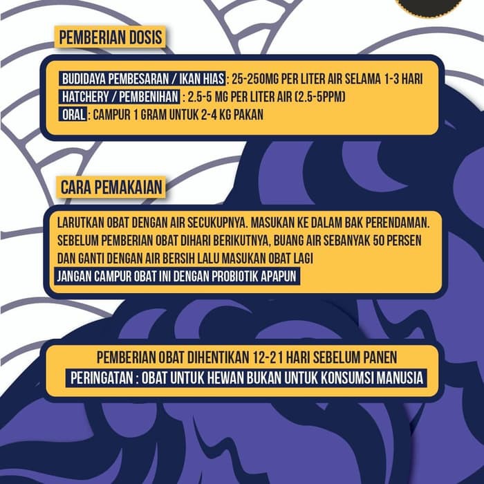 obat ikan OTC merk TETRANZYM oxytetracycline oksitetrasiklin