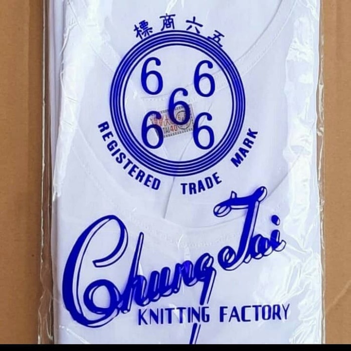 Kaos dalam pria oblong Chung tai import 66666 isi 1