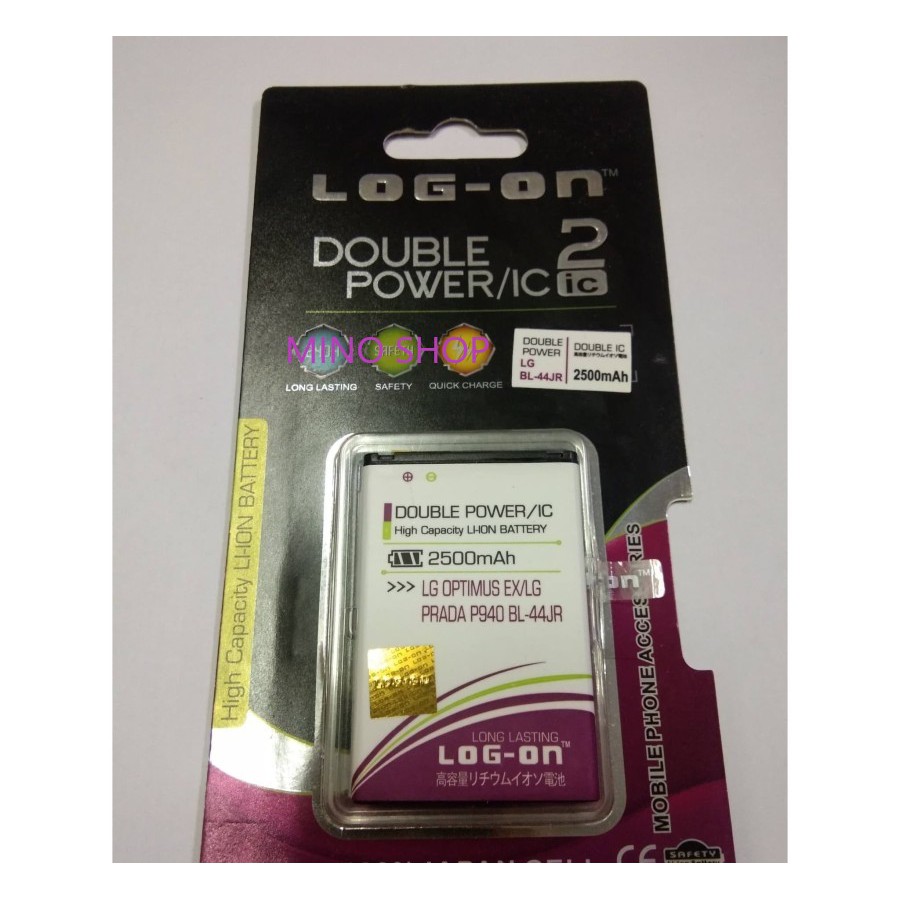 BATERAI LG OPTIMUS EX - LG PRADA BL44JR DOUBLE POWER LOG ON BATRE