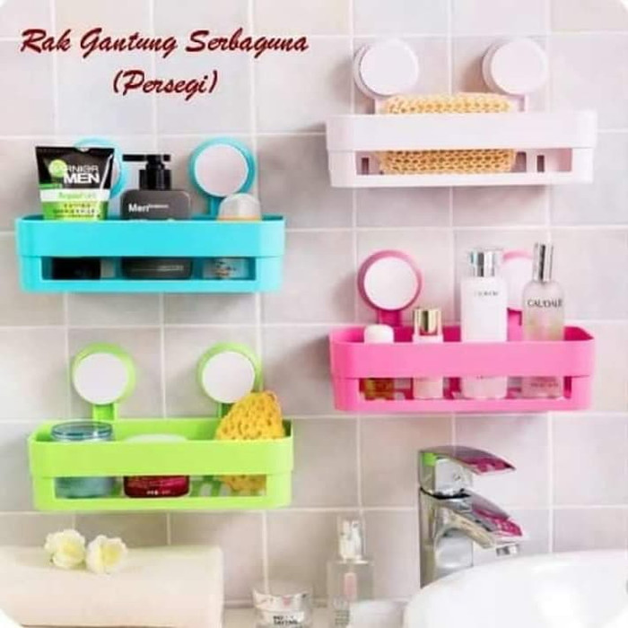 Bathroom shelves / Rak gantung serbaguna /tempat sabun kamar mandi