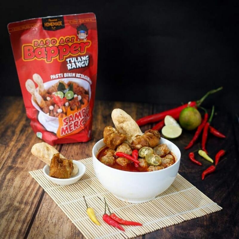 

bakso aci bapper Sambel Mercon