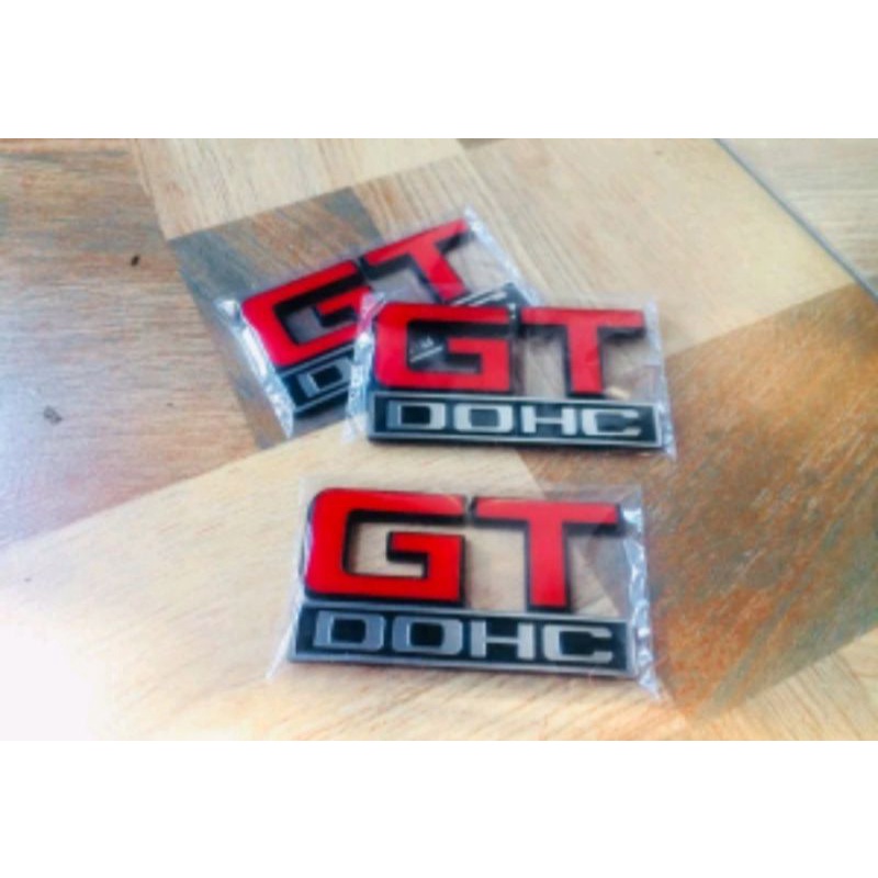 EMBLEM BAGASI GT DOHC COROLLA DX HAND MADE