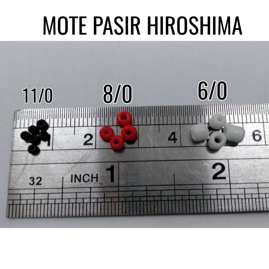 MOTE PASIR / MANIK PASIR / PASIRAN / MANIK PAYET PASIR / MOTE PASIR HIROSHIMA 11/0