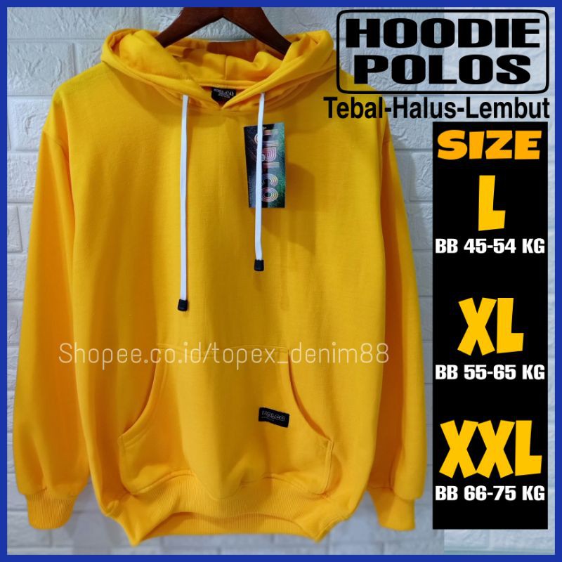 HOODIE POLOS SWEATER PRIA WANITA TEBAL