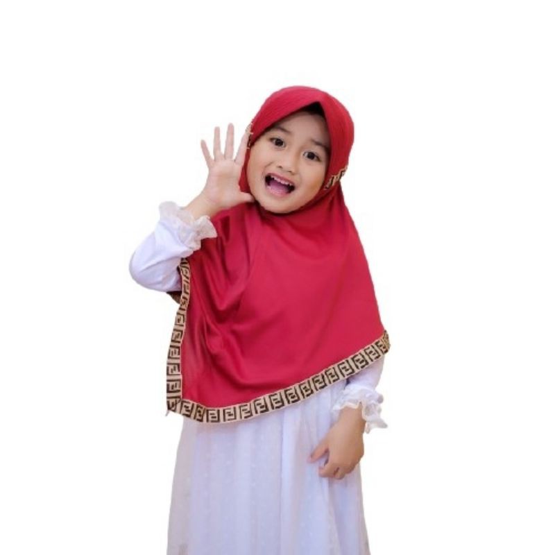 JILBAB ANAK / TK SERUT FENDI 3-6THN