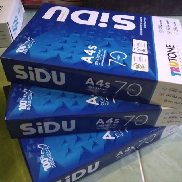 Jual Kertas Hvs A4s Sidu 70gr Indonesiashopee Indonesia