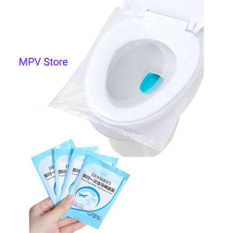 Plastik Cover Alas Duduk Toilet l Plastik Portable Toilet Praktis Untuk Travel Dan Toilet umum