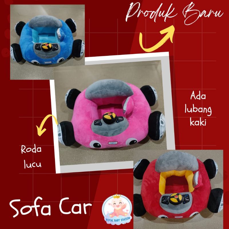 CUTE CAR! Gratis Isi Sofa kursi mainan mobil-mobilan bayi belajar duduk import lucu