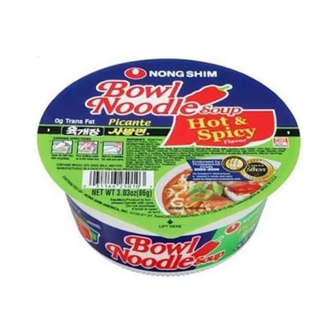 

Terlaris# Nongshim Bowl Noodle Soup Hot & Spicy Ramyeon 86Gr - Mi Instan Kuah Pe