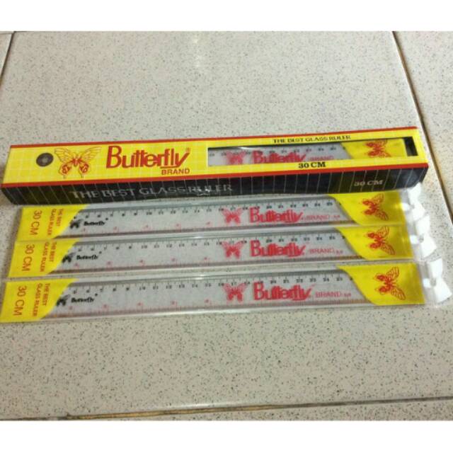 

Penggaris Plastik Butterfly 30cm
