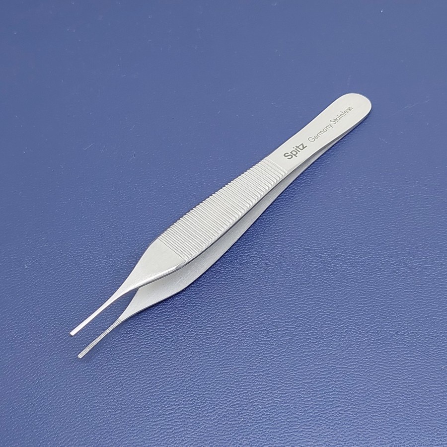 Alat Medis Alkes Micro Adson Forcep 12 cm Dressing / Tissue (1:2 teeth) |Spitz|Premium Finishing