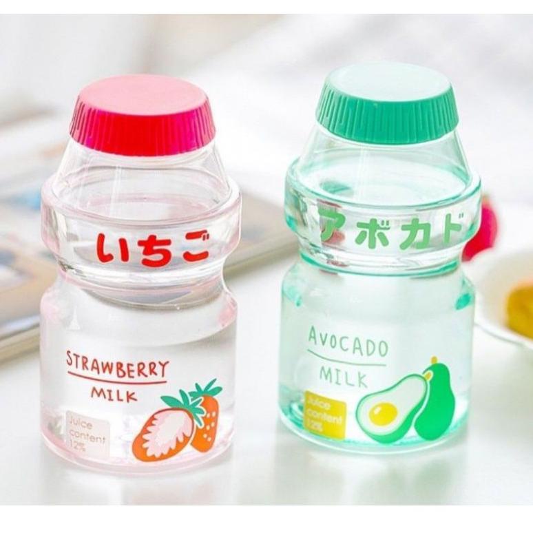 ↳ PROMO MURAH Botol Minum Yakult Fruity 480ML Water Bottle Motif YAKULT Botol Minum Unik ,,,,,