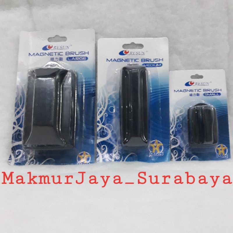 Resun Magnetic Brush LARGE, Magnet pembersih kaca Aquarium/kaca Bak Fiber