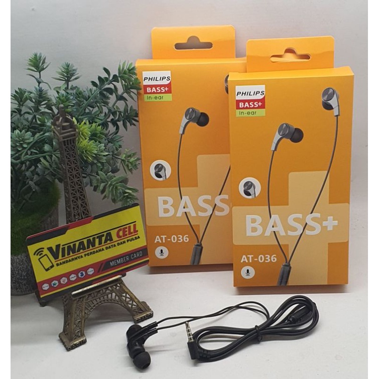 [VN] HF/HEADSET PHILIPS MAGNET AT-036 / AT036 / QP-036 / QP 036 SUPER BASS PACKING IMPORT SUPER BASS