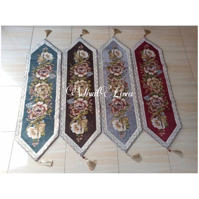 TABLE RUNNER BUFFET BELGI / TABLE RUNNER / TABLE RUNNER MEJA / TAPLAK MEJA MAKAN / TAPLAK MEJA TAMU 