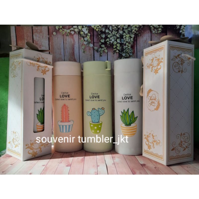 botol tumbler kaktus souvenir botol kaktus