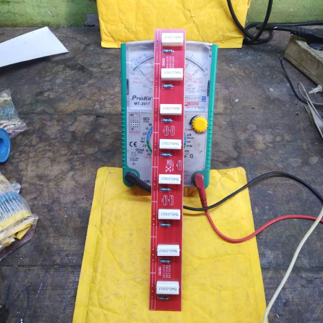 PCB transistor final TR Sanken untuk 4set lengkap resistor  socket scun jual sesuai iklan