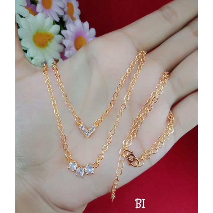 Kalung wanita emas muda kadar 35%
