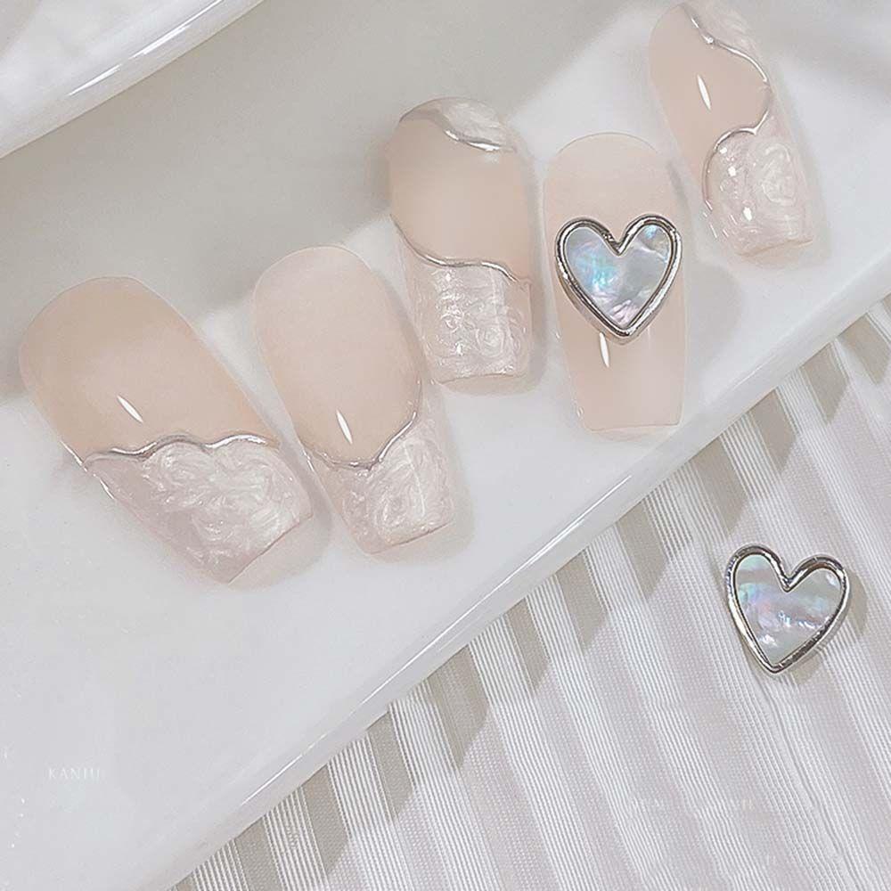 Mxbeauty Cinta Hati Nail Art Rhinestones Flat Bottom Jepang Symphony Mewah Pesona Halus DIY Nail Art Perhiasan