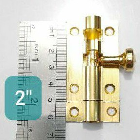 Grendel Babet 2&quot; Kuning / Gerendel Selot Pintu / Kunci Pintu (H8127)