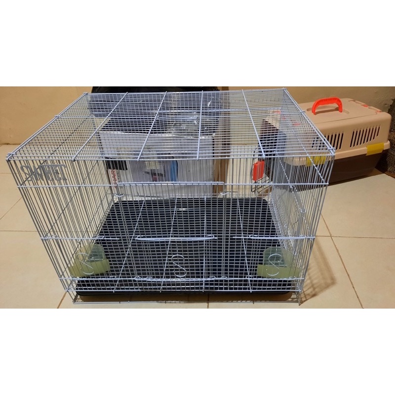 Kandang kucing kelinci sugar glider burung size L 60x42x40-5
