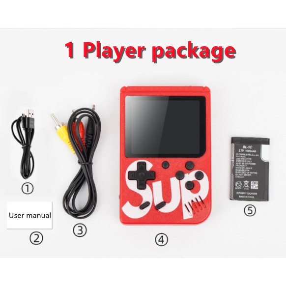 Gameboy Retro FC 400 Classical Games Portable LCD Screen Support for TV & 2 Players Gifts for Kid-8