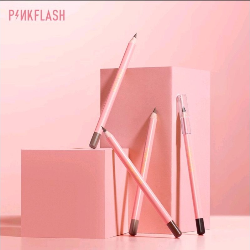 [BPOM] PINKFLASH Waterproof Easy Eyebrow Pencil | Pensil Alis | Pink Flash