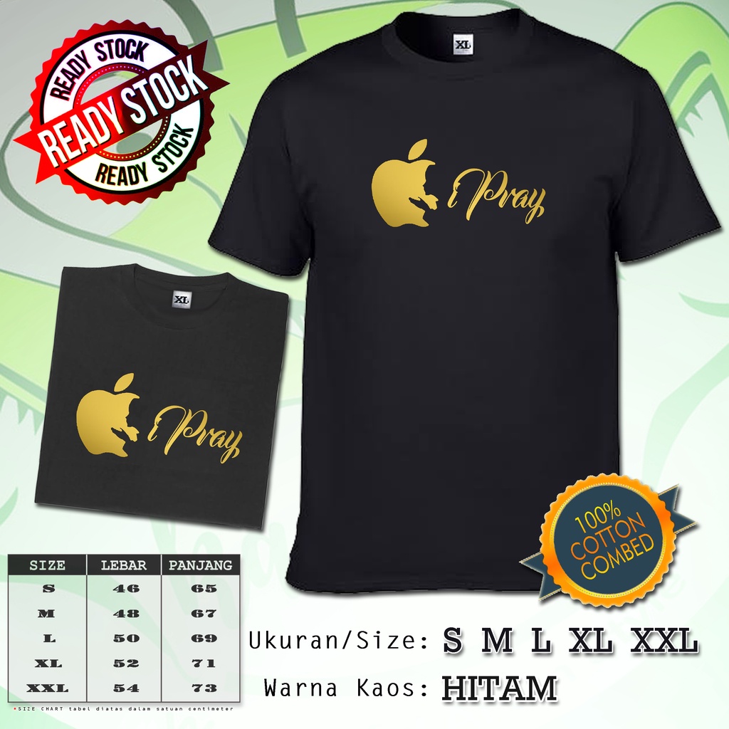 Kaos Apple Pray - Gold