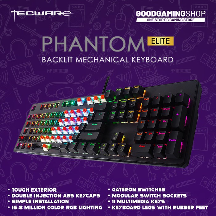 Tecware Phantom Elite 104 - Gaming Keyboard