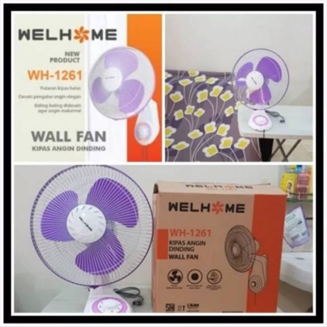 KIPAS ANGIN DINDING / WALL FAN / WH 1261 WALL FAN