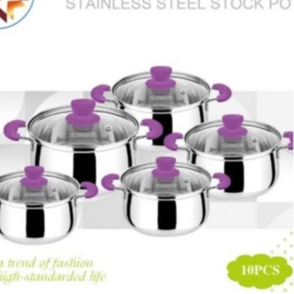 PANCI SET 10 PCS TUTUP KACA WARNA [ROYAL STAR]