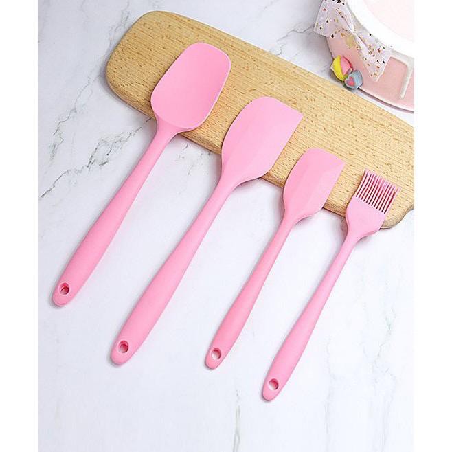 Spatula Set Alat Masak 5 set Sutil Scrap Kocokan Silicone