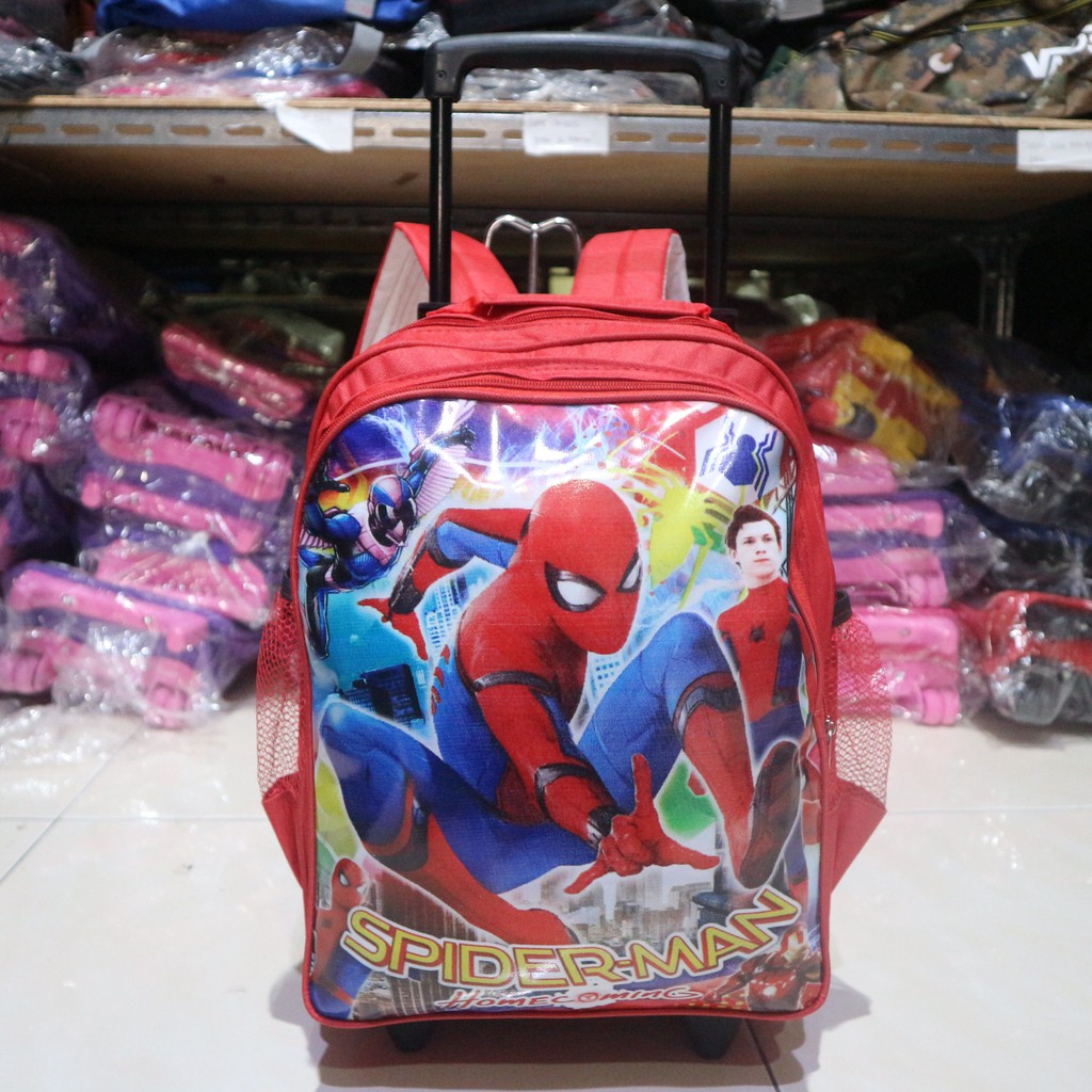  Anak  Cowok Ransel Gendong Dorong Troli Trolley Ukuran 