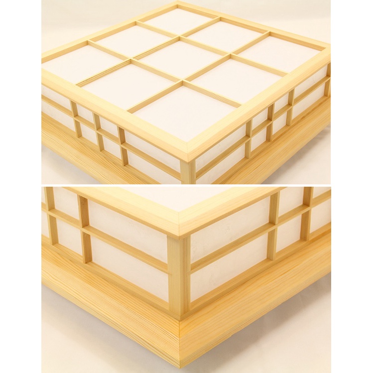 AKN88 - Wooden Ceiling Lamp Japan Design 55x55x12 cm Lampu CEILING Model Jepang