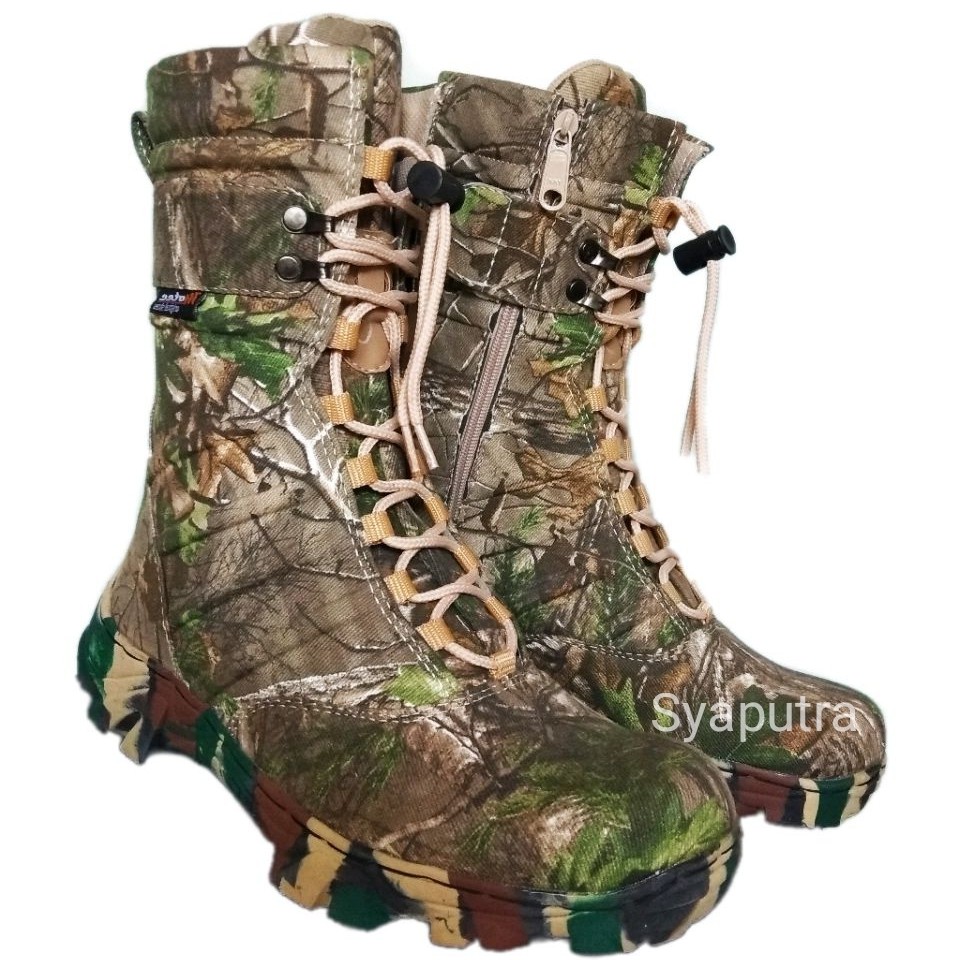  SEPATU  NINJA  MOTEC CAMO BOOTS SAFETY ANTI AIR Shopee 