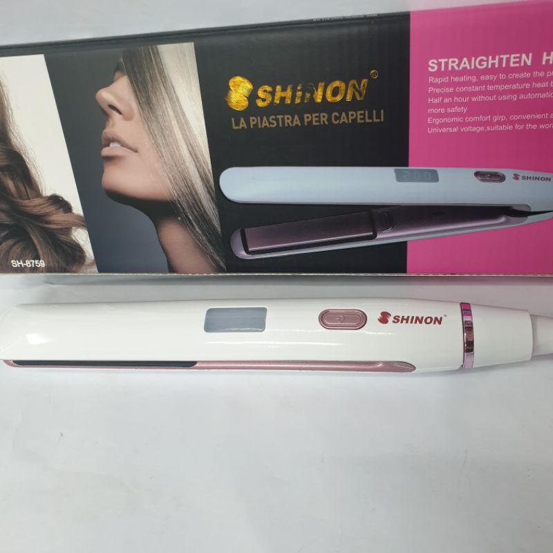 Catok Rambut Keriting Lurus Curly 3in1 Sh 8759 Hair Straightener Shinon Suhu Panas Salon