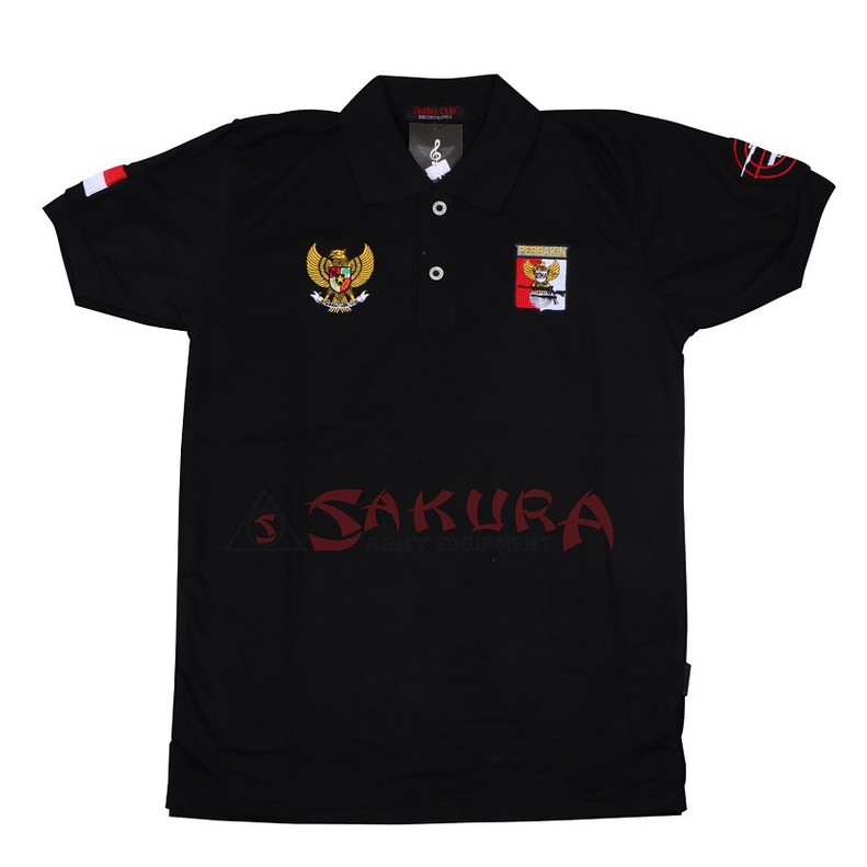 Kaos Kerah Polo Perbakin Hitam