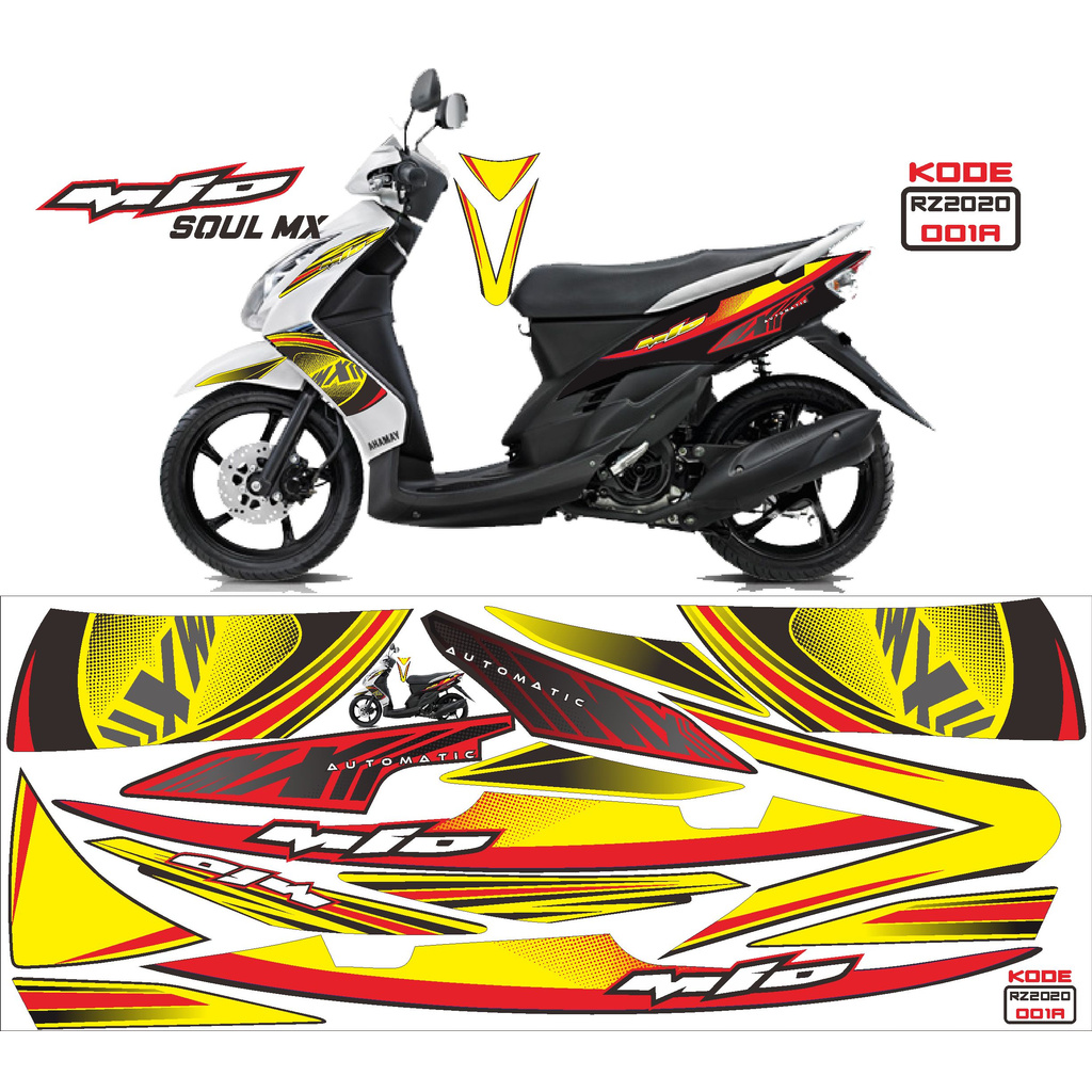 (COD) Striping Stiker Yamaha Mio Soul Mx Mio Soul Variasi