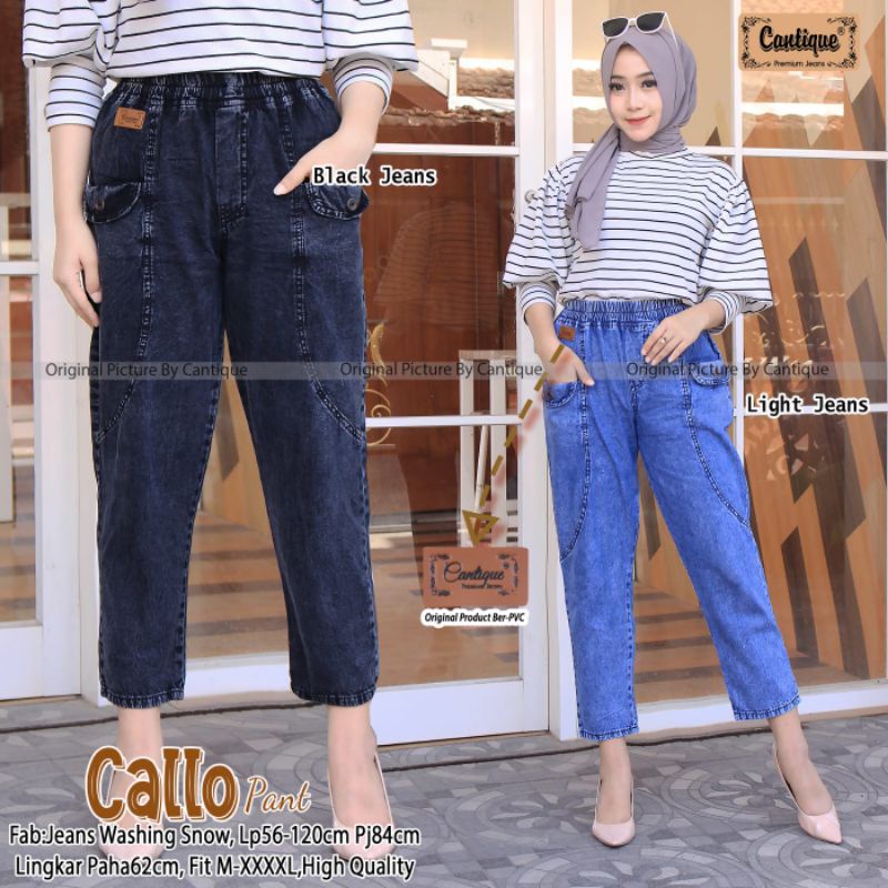 callo pant celana baggy jeans wanita by cantique