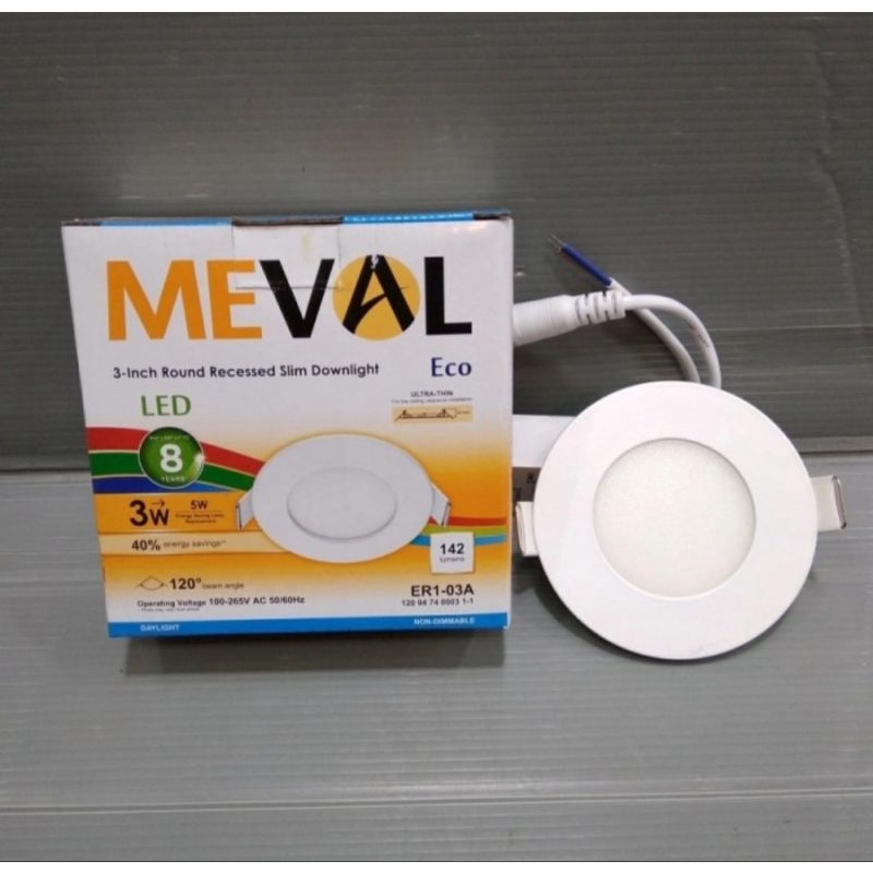 Meval led panel ib 3w Bulat Eco. Downlight inbow 3watt.