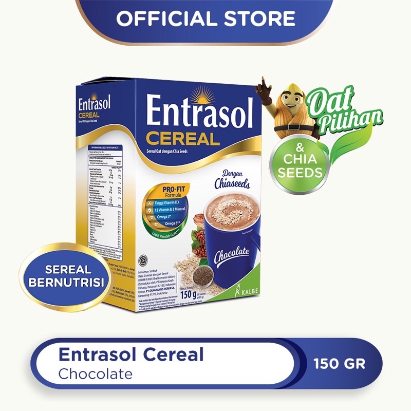 

Entrasol Cereal Cokelat | Entrasol Cereal Vanilla Veggie (isi 5 pcs)