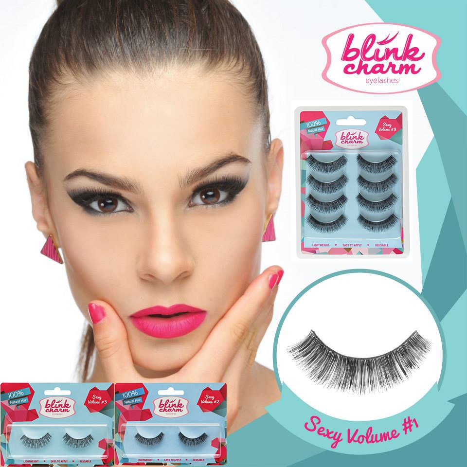 Blink Charm Eyelashes Sexy Volume (Isi 1 Pasang/4 Pasang) - Bulu Mata Palsu