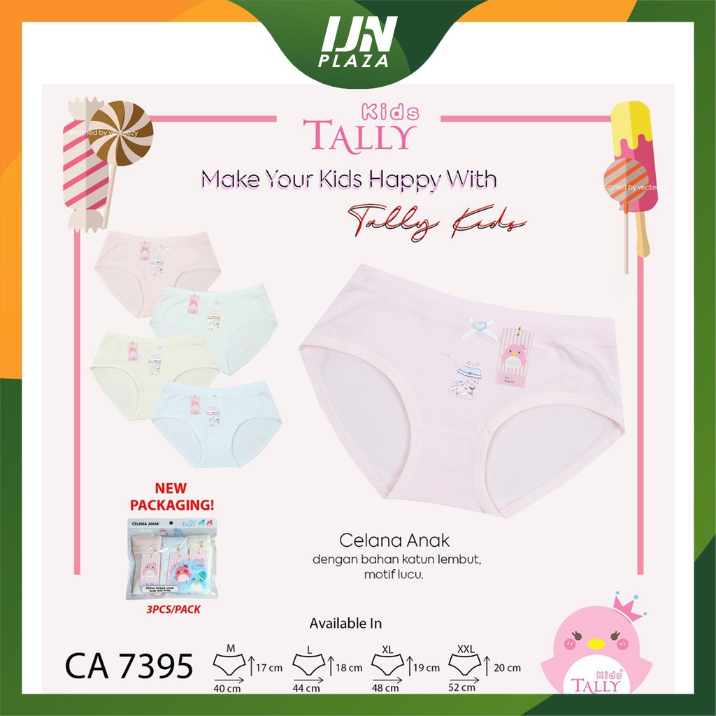 ❤ IJN ❤  Celana Dalam Anak Perempuan Tally Kids 7213 7283 7271 | Celana Boxer Segitigan Anak Perempuan