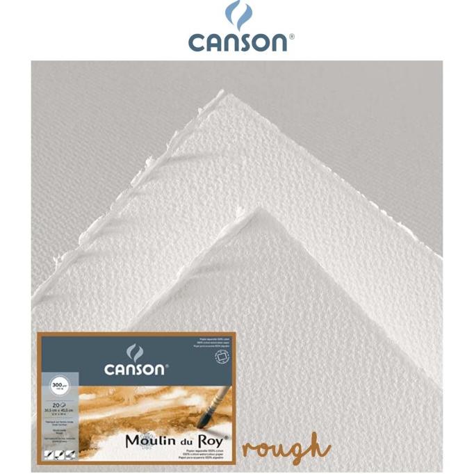 

Kertas Cat Air Canson Moulin Du Roy 30.5x45.5cm Rough Blocks ---READY---