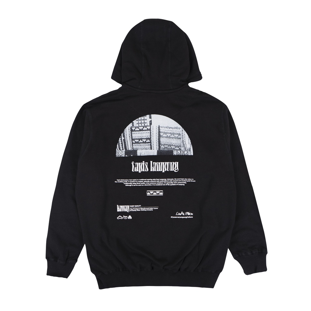 Kaway Sweater Pullover Hoodie TL ZIP BLACK