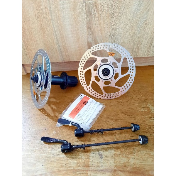 Hub shimano RM66 32H + rotor shimano RT53 160mm centralock