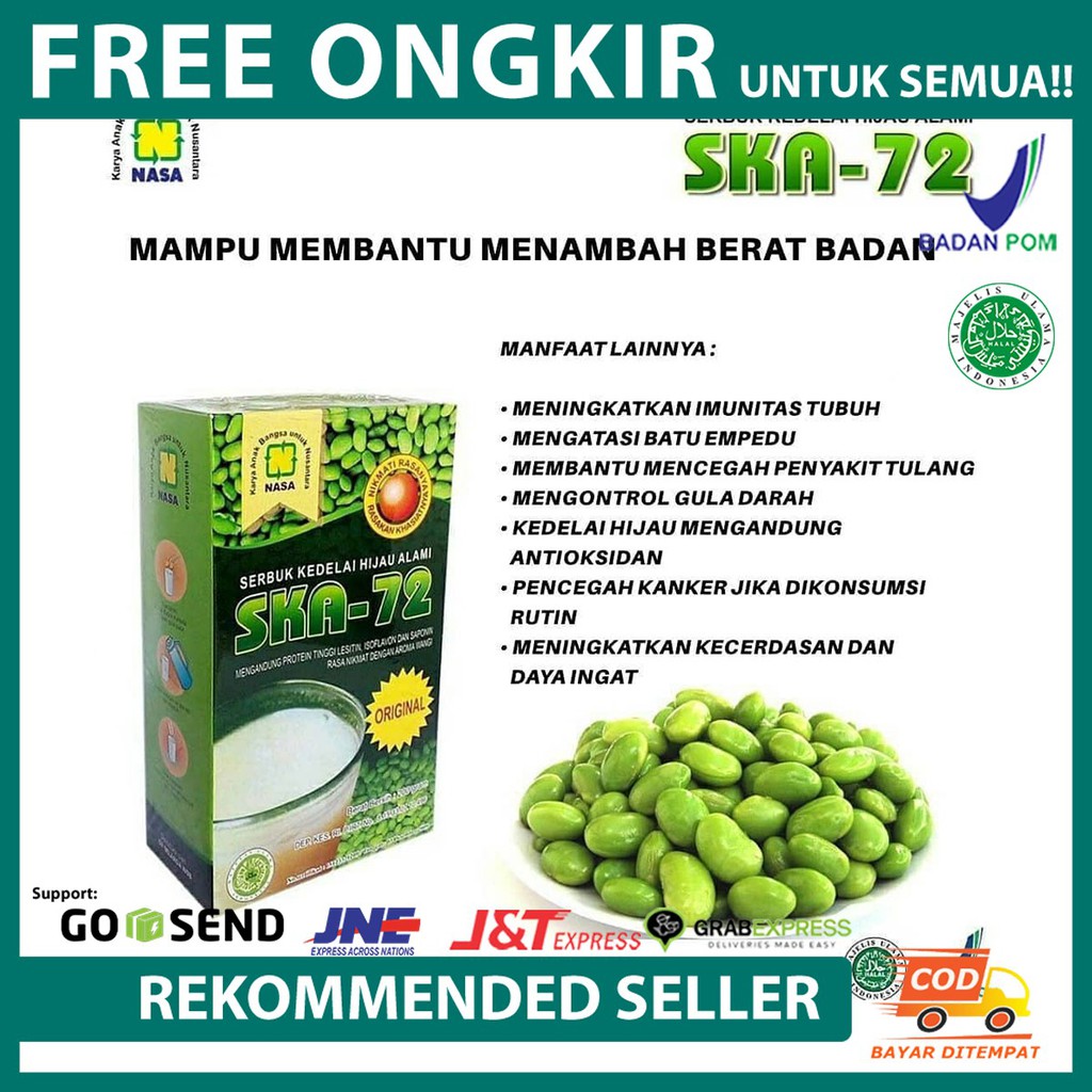 

susu kedelai alami herbal nasa skao nasa kedelai organik minuman nutrisi gemuk badan / SKAO 72